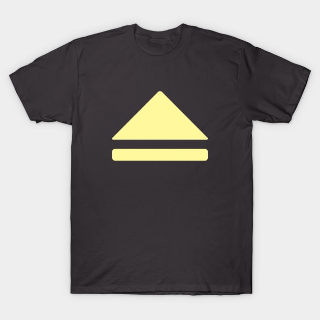 Eject Button - yellow T-Shirt by The Nature of Things